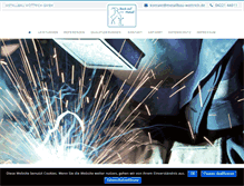 Tablet Screenshot of metallbau-wottrich.de